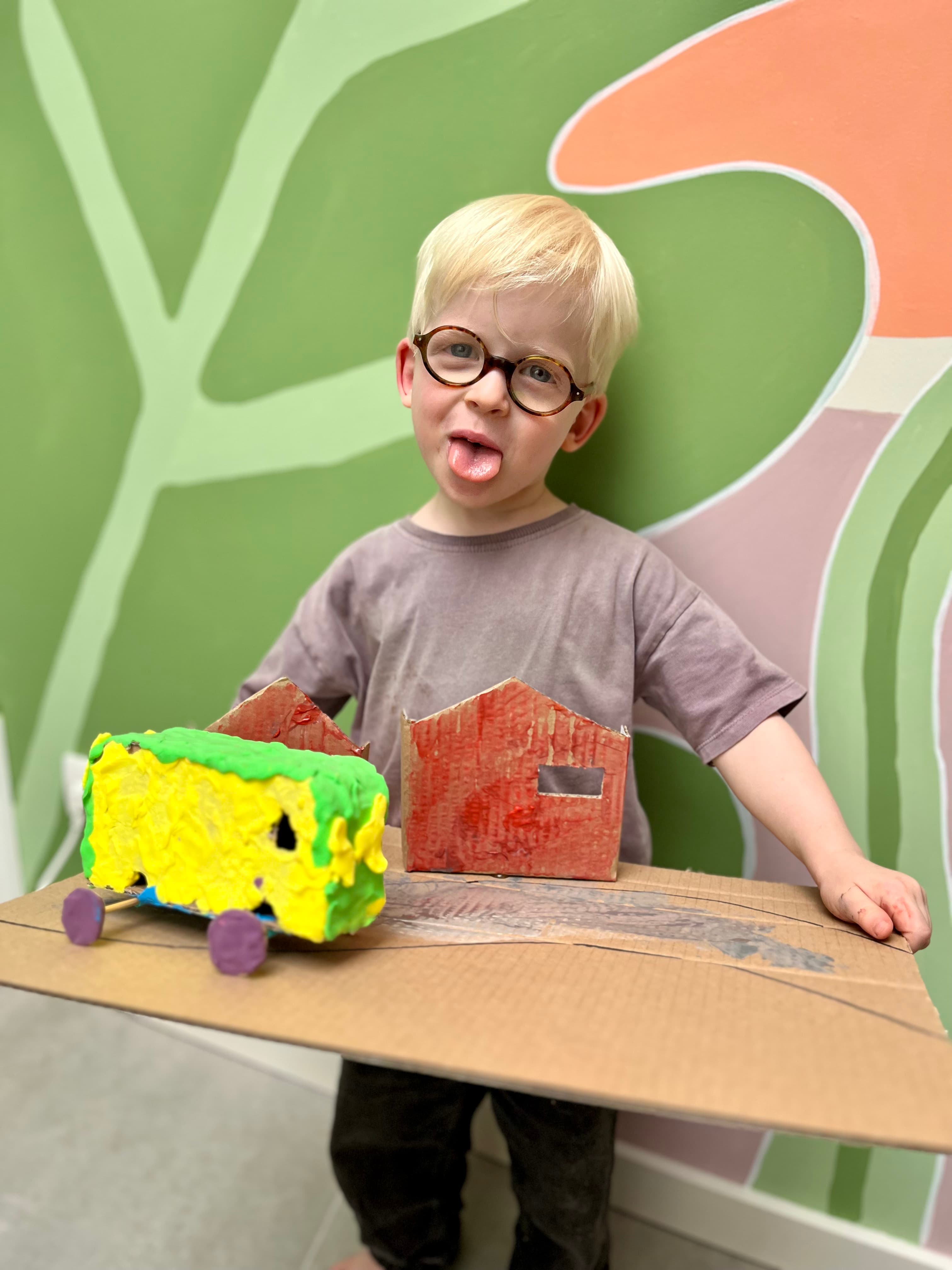 Auto in de straat workshop voorbeeld bij Studio Kip in Wetteren - afbeelding 3