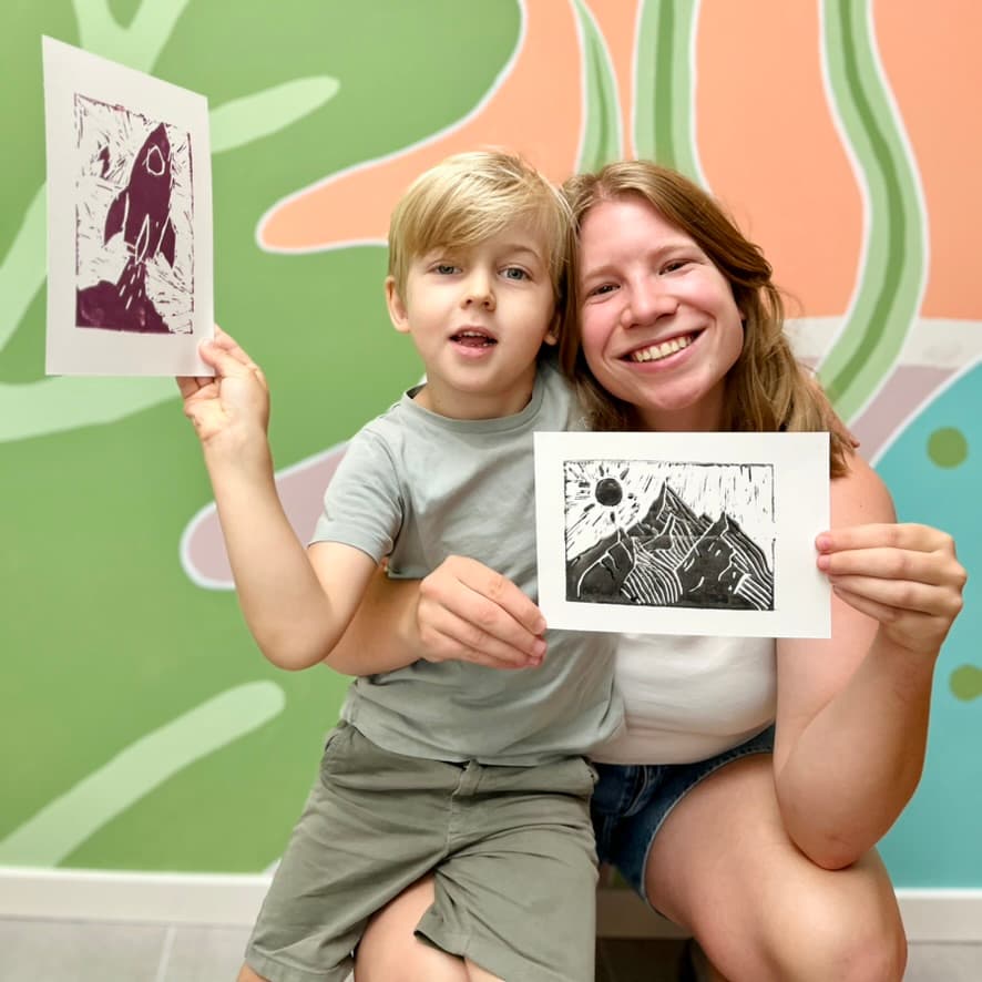 Snij & Stempel workshop voorbeeld bij Studio Kip in Wetteren - afbeelding 5