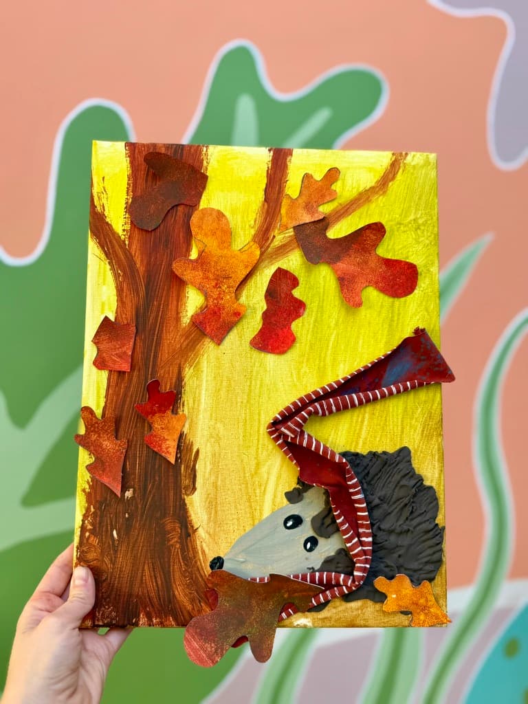 De vermiste egel workshop voorbeeld bij Studio Kip in Wetteren - afbeelding 1